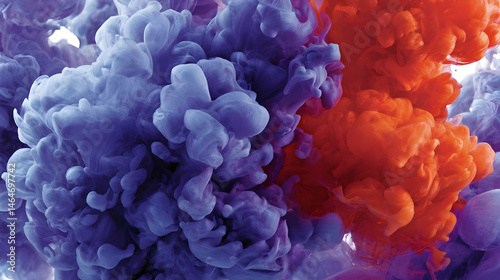 mixing with unpredictable color separation and flow