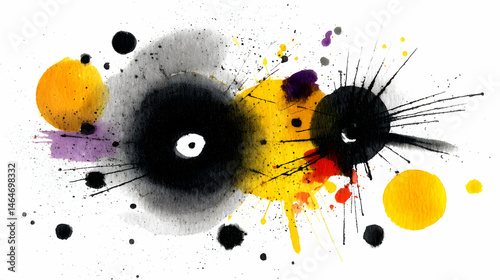 background with soft pastel splashes and undefined forms