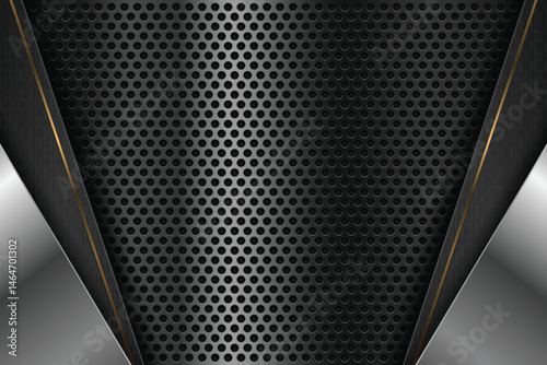 Realistic Gray Metal Texture Composition