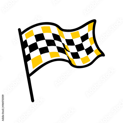 Checkerboard Finish Line Flag – Racing Success and Achievement: perfect for representing winning, reaching goals, completing business projects, and celebrating milestones.
