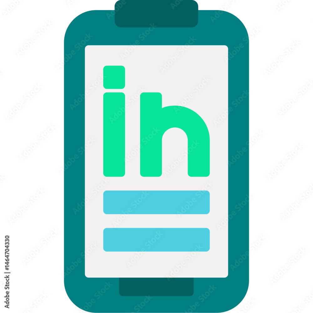 Fototapeta premium LinkedIn Marketing Icon