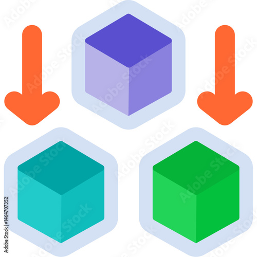 Dimensionality Reduction Icon