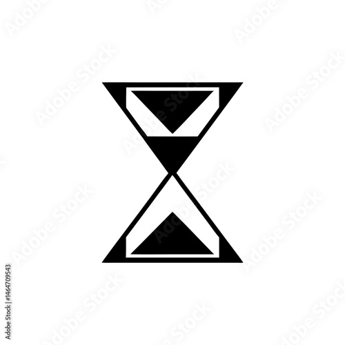 Sand Timer Vector Icon for Deadlines and Time Tracking Representation