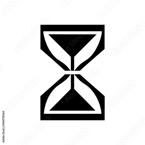 Hourglass Vector Icon for Time Management and Timer Icon