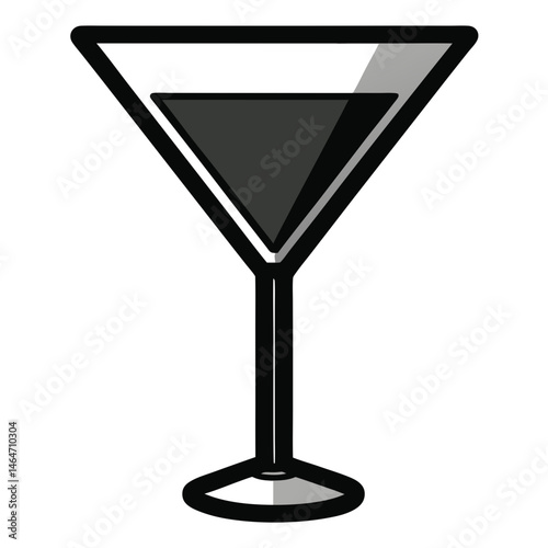 glass of champagne vector