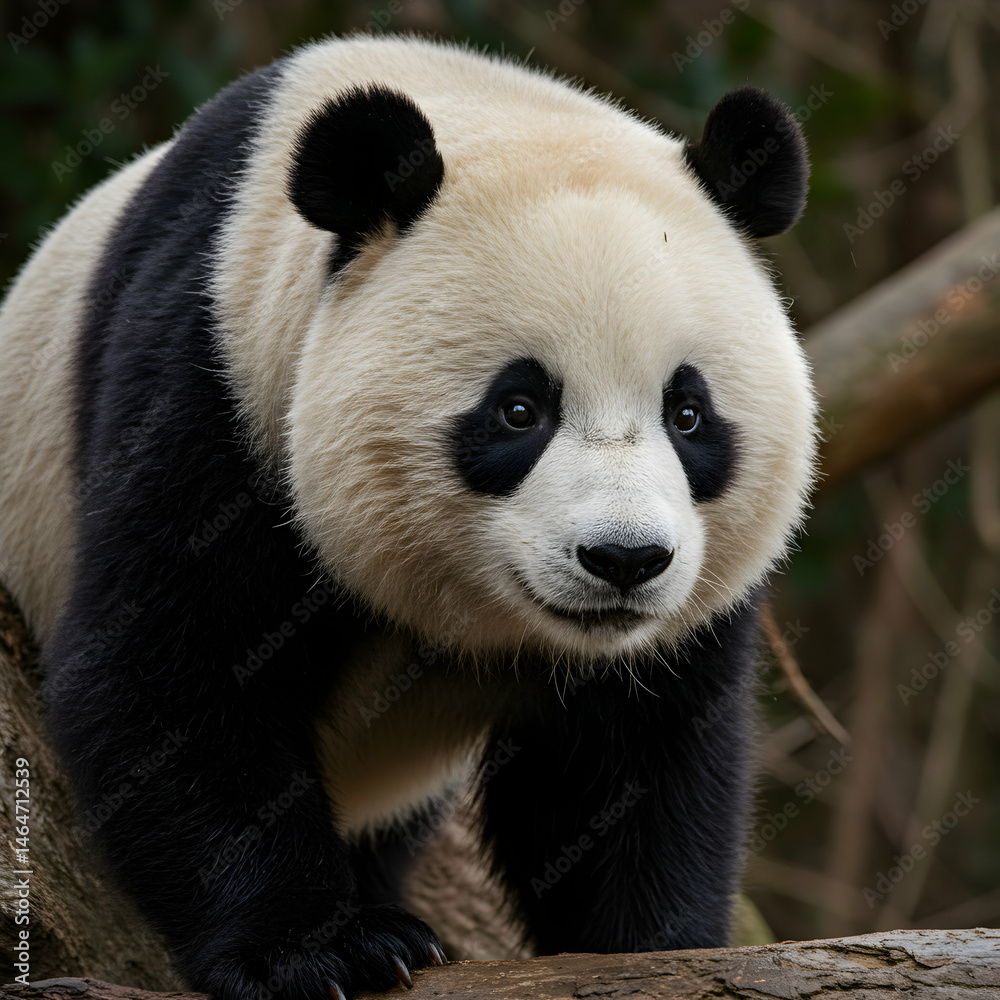 Fototapeta premium Adorable Giant Panda Close Up Wildlife Photography