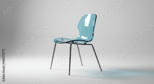 blue chair in the room
