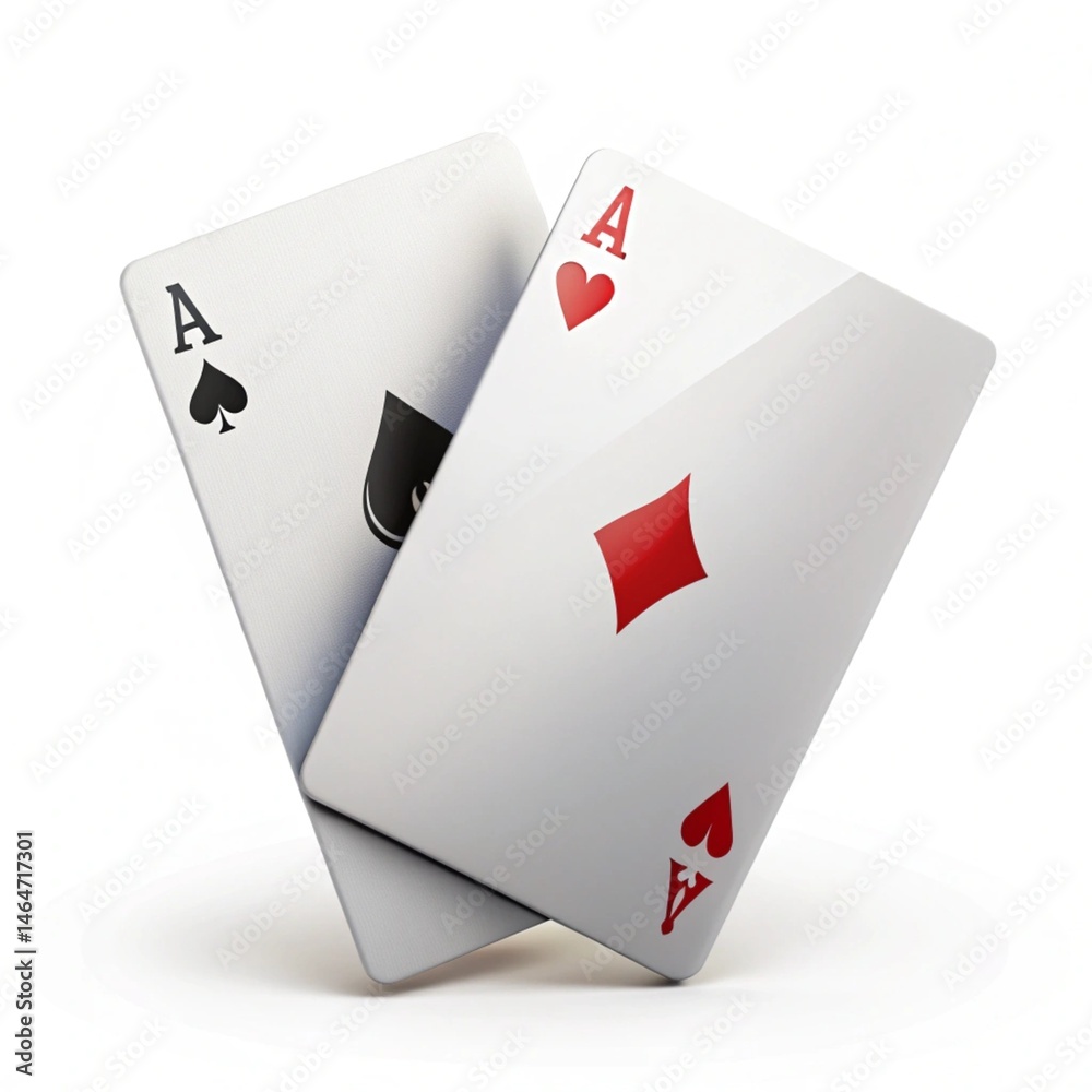 Obraz premium playing cards and chips