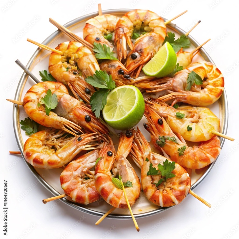 shrimps with lemon shrimps with lemon