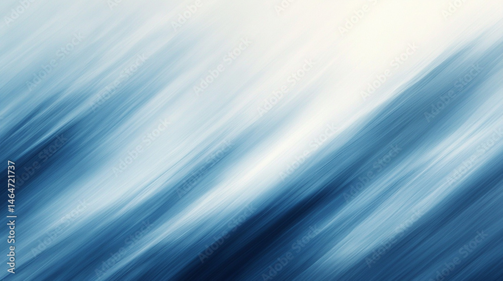 Abstract diagonal motion blur background in shades of blue and white.