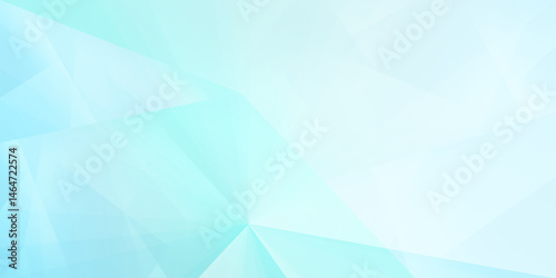 Abstract Light Blue Geometric Background with Gradient and Polygonal Shapes