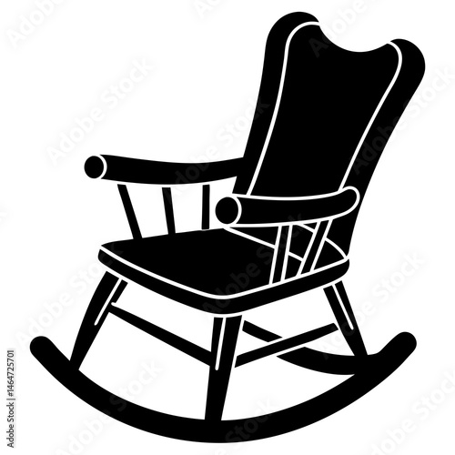 rocking chair vector