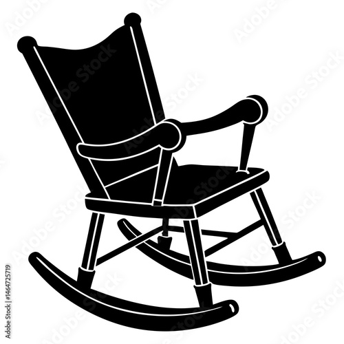 rocking chair isolated