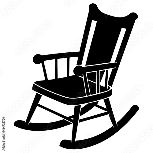 rocking chair isolated