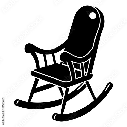 wooden rocking chair