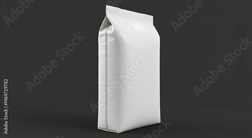 Blank White Stand Up Pouch Packaging Mockup for Your Brand Design Coffee Tea Sugar Rice Food Product