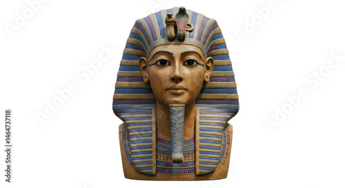 Isolated Tutankhamun Mask