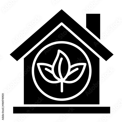Eco House  Icon Element For Design	