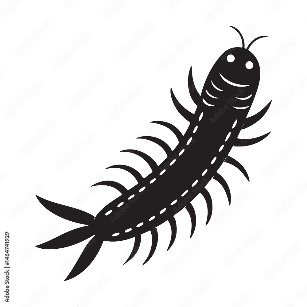 Fototapeta premium caecilia tentaculata vector art illustration