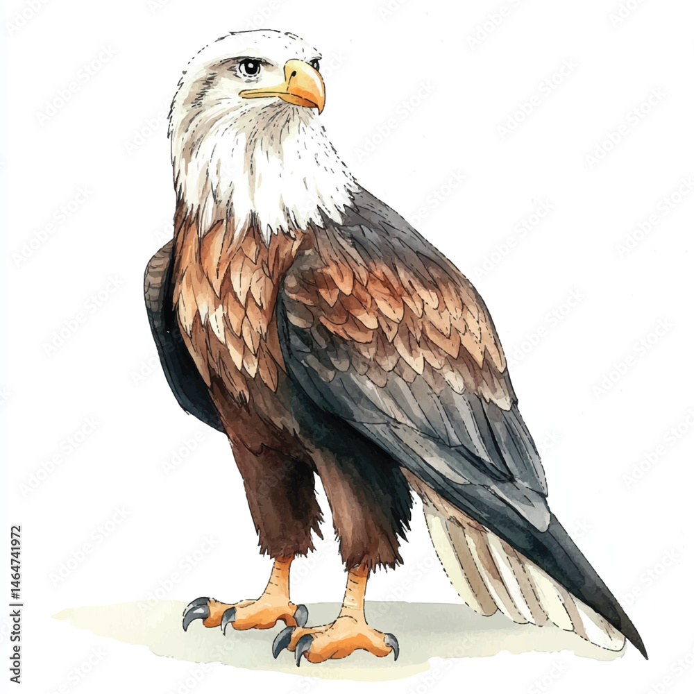 Fototapeta premium A Eagle simple cartoon