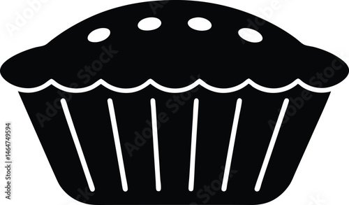 muffin tin vector icon.