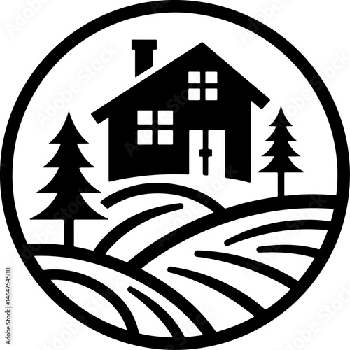 Rustic Farmhouse Logo Icon