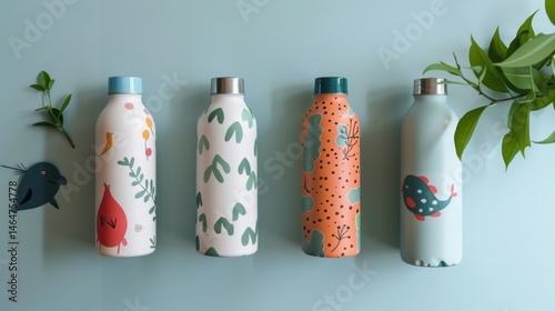 Stylish insulated water bottles with fun prints