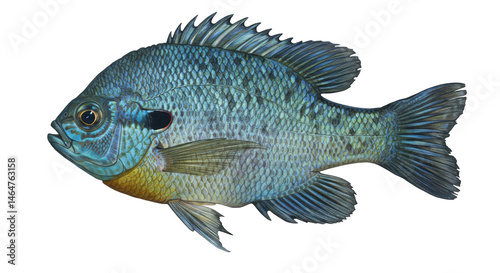 Photography Isolated Bluegill Fish