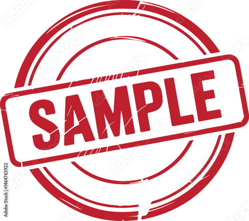 Sample rubber stamp text vector