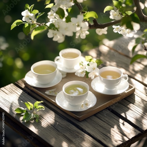 The elegant fragrance of spring tea
