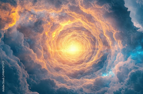 The majestic view of the nebula vortex