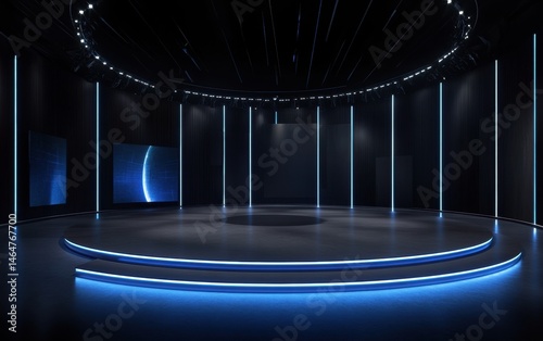 Future technology stage background