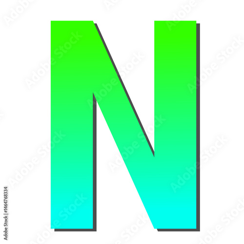 Free Download Vibrant Gradient Letter N  A Bold, Colorful, and Eye-Catching Design Element for Your Projects - GFXLoad