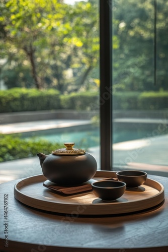 Quiet and elegant tea ceremony