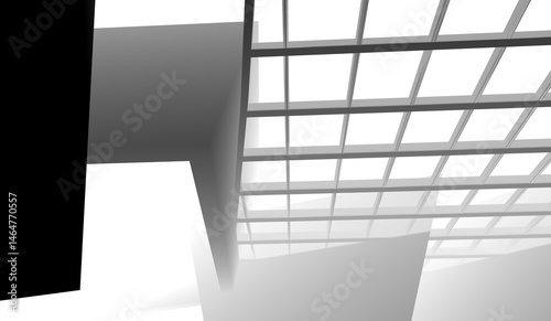 Fototapeta Naklejka Na Ścianę i Meble -  abstract concept architecture 3d illustration