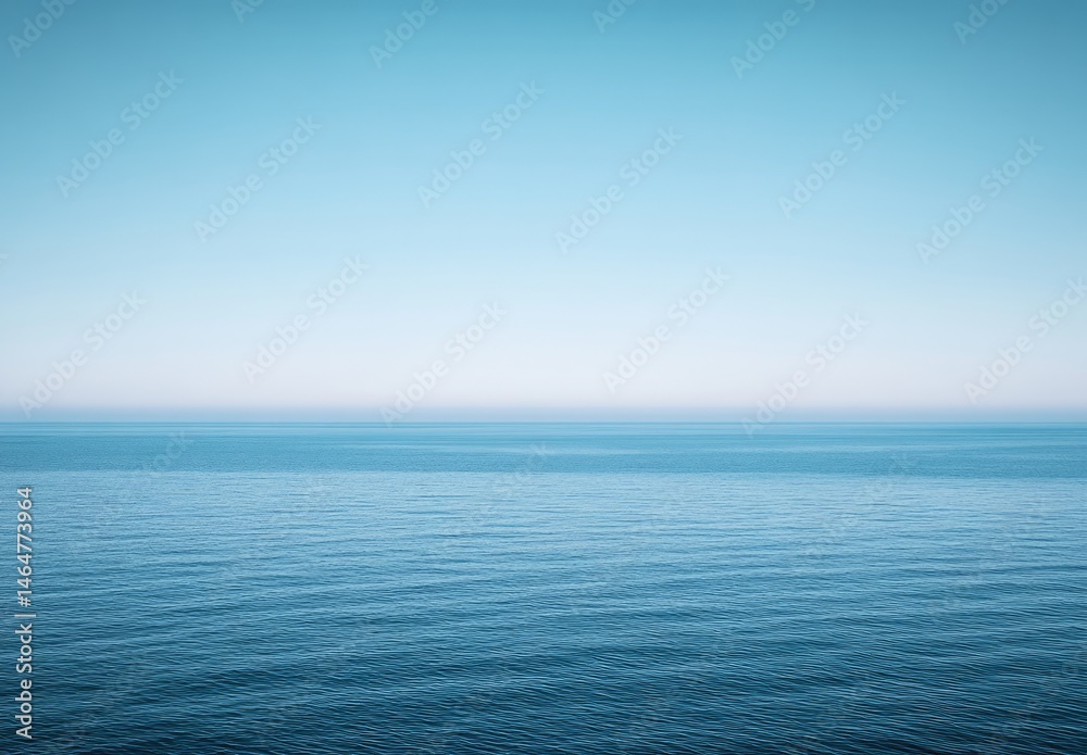 Fototapeta premium Calm ocean and clear sky