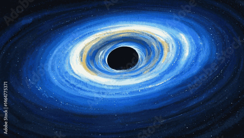 Celestial Swirls galaxy isolated watercolor vector illustration svg