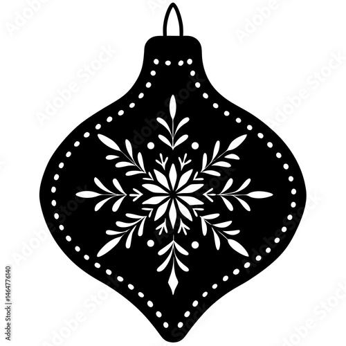 Felt ornament pattern with mockup silhouette vector illustration 