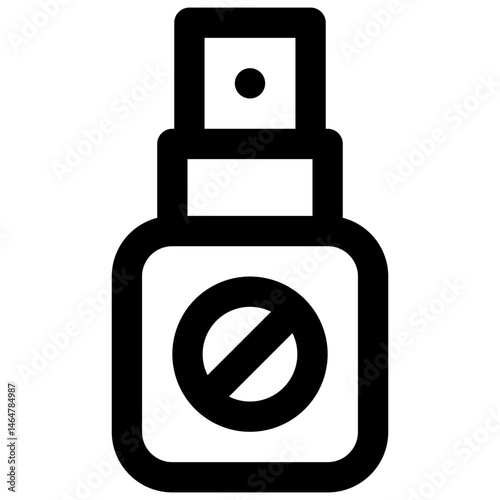 Mosquito repellent. Editable stroke vector icon.