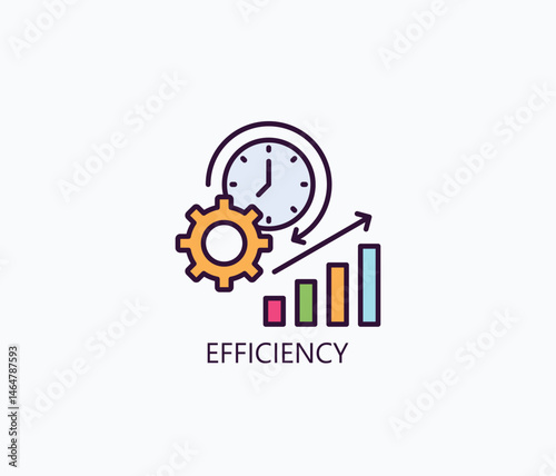 Efficiency Icon Or Logo Isolated Illustration