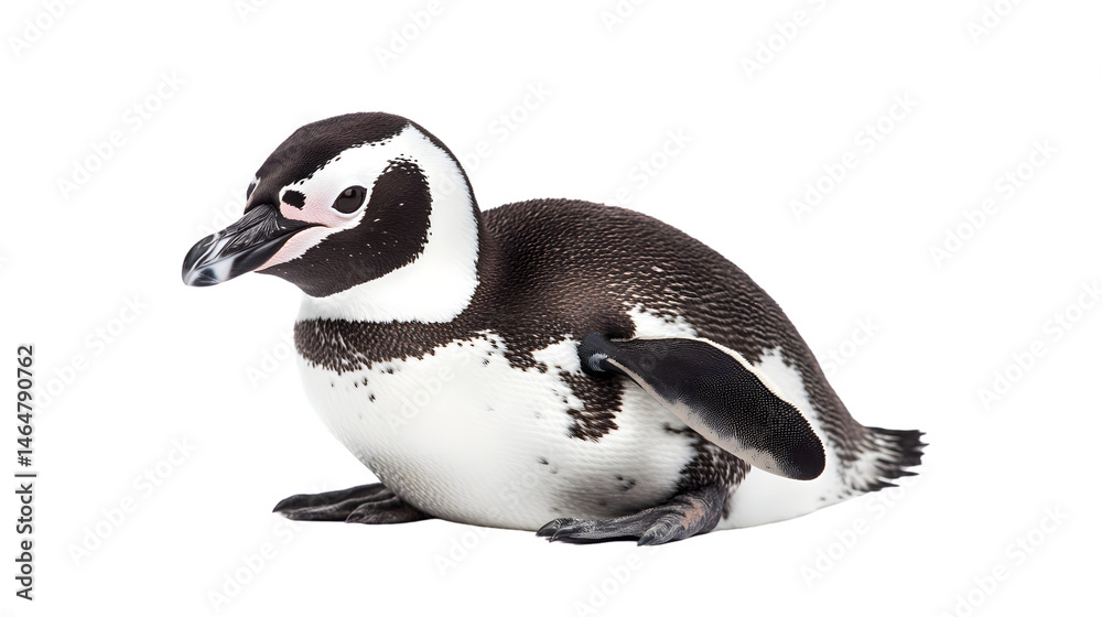 Fototapeta premium Professional Southern Hemisphere Penguin Isolated on Transparent Background for Design Projects
