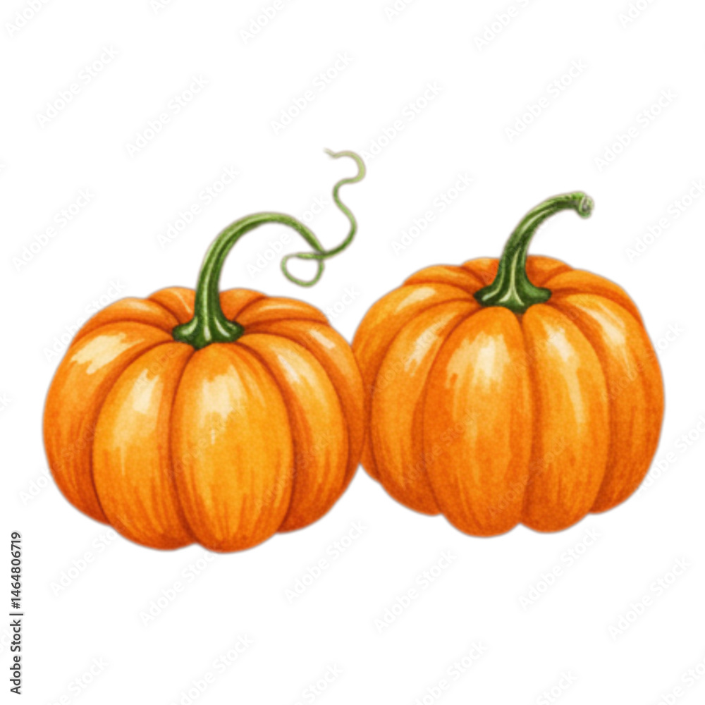 Obraz premium pumpkin on white background