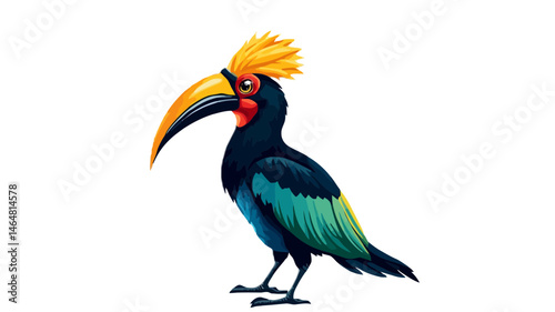 toucan isolated on white vector