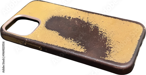 Smartphone case isolated on transparent background