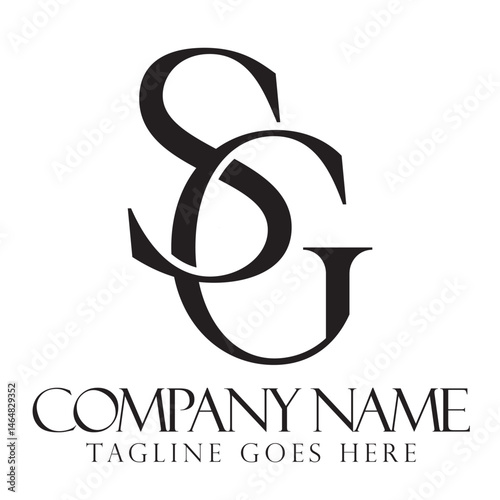 Creative letter SG or GS vector logo design for luxury, fashion, jewelry, boutique, and startup