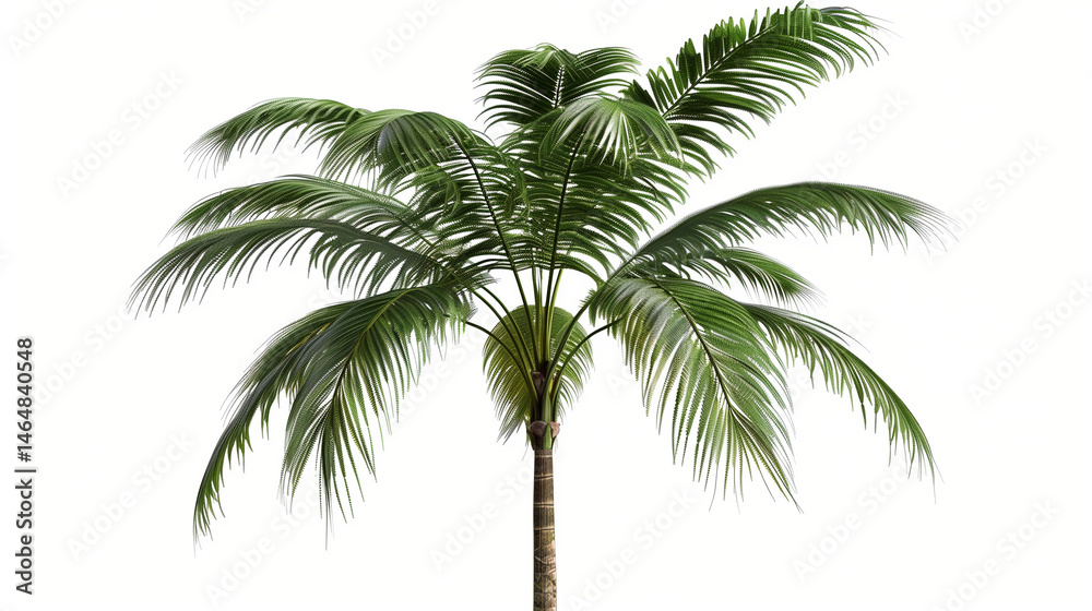 Obraz premium palm tree isolated on white