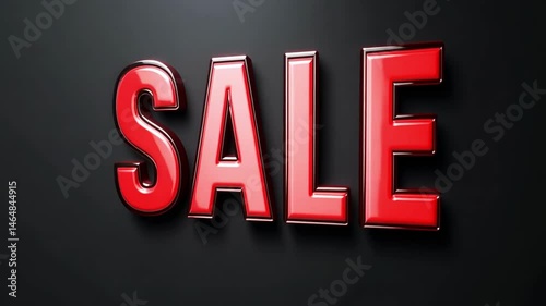 Special sale event showcasing vibrant red signage with bold letters at a local store