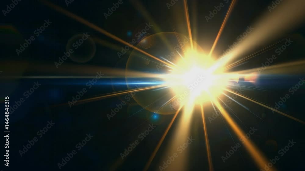 An ector transparent sunlight special lens flare, Generative AI Videos.