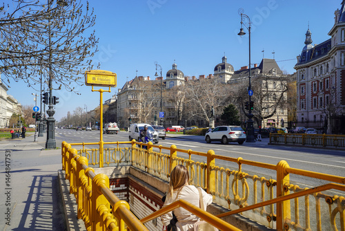 Canvas Print Budapest M1  metro line , historical metro station