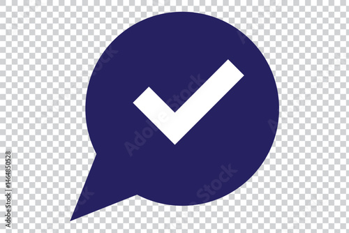 This minimalist checkmark icon clearly conveys approval or completion, making it ideal for design projects, bullet lists, or status indicators, ensuring clarity and simplicity in visual communication